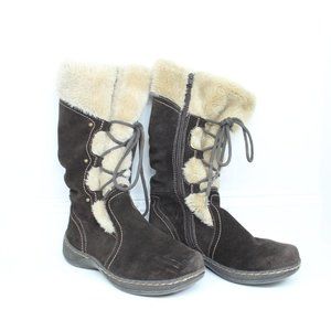 Baretraps Brown Calf High Fur Lined Fairy Grunge Boots